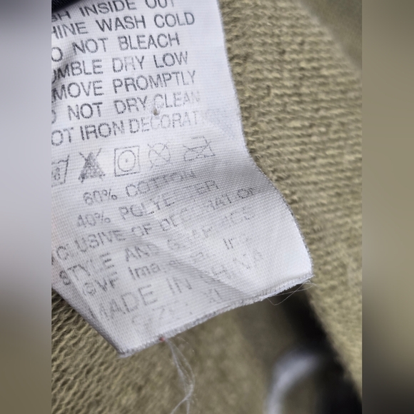 Women's Harley Davidson Embroidered Full-Zip Sweater in Green, Size XL - Picture 8 of 10